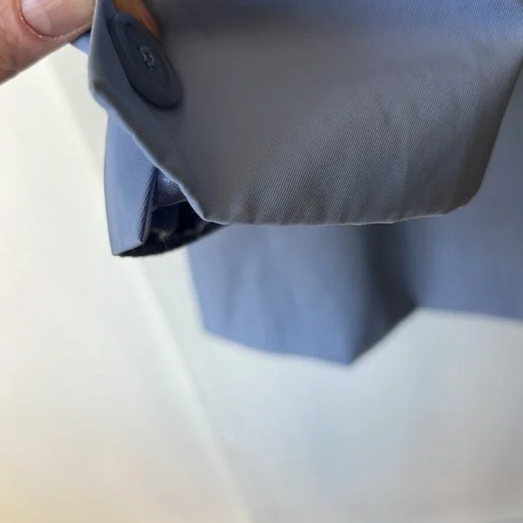 Weatherproof Garment Company Women's Trench Coat Jacket Periwinkle Blue L - Picture 6 of 17